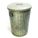 Galvanized Trash Can