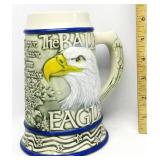 The Bald Eagle Ceramic Stien