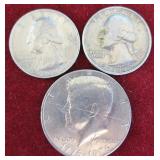 1976 Clad Bicentennial P & D Quarter & Half Dollar