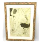 Framed Lithograph By French Artist Marcel Vertes