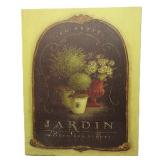 Home Accent Screen Print Picture Jardin 22'x28'