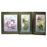 Signed Glynda Turley Flower Prints 22.5'x26.5'