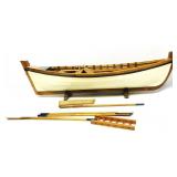 Hand Crafted Wood Boat May Be Missing Pieces