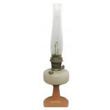 Antique 1937 Aladdin Quilt Pattern Oil Lamp 24'T