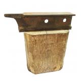 Anvil Attached To Wood Stump 20'W