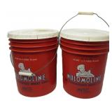 5 Gallon Nulo Moline Sugar Buckets Qty 2