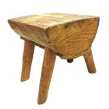 Half Log Stool 13.5'Wx12.5'T