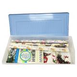 Underbed Tote W/Christmas Items