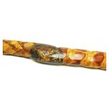 Hand Carved Walking Stick 45'L