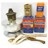 Alladin Oil Lamp No Globe W/Wicks