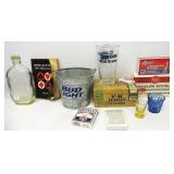 Card Book,Bud Bucket,Cards,Matches,Liquor Bottle