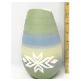 Pottery Vase Signed On Bottom