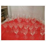 Etched Wine Glass Set