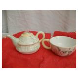 Capriware Hand Painted Tea Pot & Cup