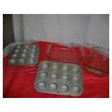 Misc. BakeWare: Muffin Tins/Glass Dishes