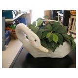 Home Decor Paper Mache Swan