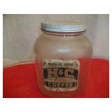 Vintage H&C Coffee Jar
