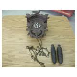 Vinatge Cuckoo Clock Missing Pendulum