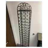 Tall 51-Bottle Iron Wine Rack