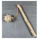 Antique Medieval Style Flail Spike Weapon