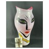 Lg Kosta Boda Hand Painted Pitcher w/ Booklet