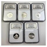 2005-S Silver 25c NGC PF69UCAM: CA, MN, OR, KS, WV