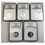 2008-S Silver 25c NGC PF69UCAM: OK, NM, AZ, AK, HI