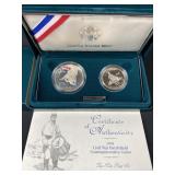 1995 Civil War Battlefield Coins w/ Silver Dollar