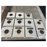 (11) Indian Head Cents 1889-1907 in Binder