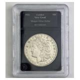 1921 Morgan Silver Dollar in Holder