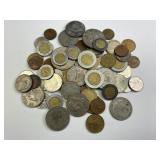 Mix of World Coins, Mostly Mexico