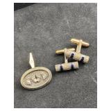 Vintage 925 Silver Cuff Links