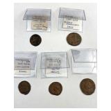 (5) Ancient Roman Coins, Nice Details & Variety