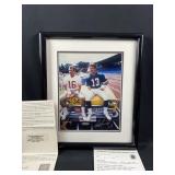 Joe Montana & Dan Marino Dual Autograph Photo COA