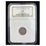 1751-Mo Mexico 1/2 Real, NGC VF 35