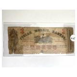 1862 Montgomery, AL $3 Josiah Morris Bank Note