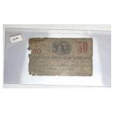 1862 Council of Augusta, GA 50 Cent Obselete