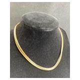 925 Silver Serpentine Necklace Chain, Gold Color