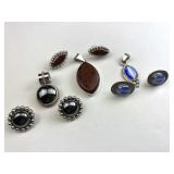 Vintage 925 Silver Pendant & Earring Sets