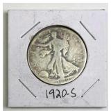 1920-S Walking Liberty Silver Half Dollar