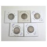 (5) Barber Quarters 1897, 98, 99, and 1907