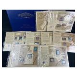 Philatelic History of 13 Colonies Stamps Album