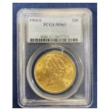 1904-S Gold $20 Liberty PCGS MS63 Mint
