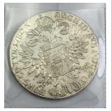 Silver Austria Maria Theresa Thaler 1780 Restrike
