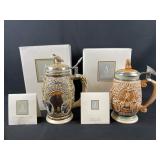 Pair of Avon Steins: Wild West, Animals New in Box