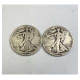 1935, 1935-S Walking Liberty Silver Half Dollars