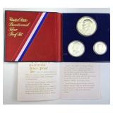 1776-1976 US 3pc Silver Proof Bicentennial Set