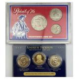 Bicentennial Coin Set & Andrew Jackson $ Set