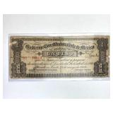 1913 Series A Mexico Un Peso Note