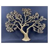 Large Brass Oak Tree Style Wall Hang